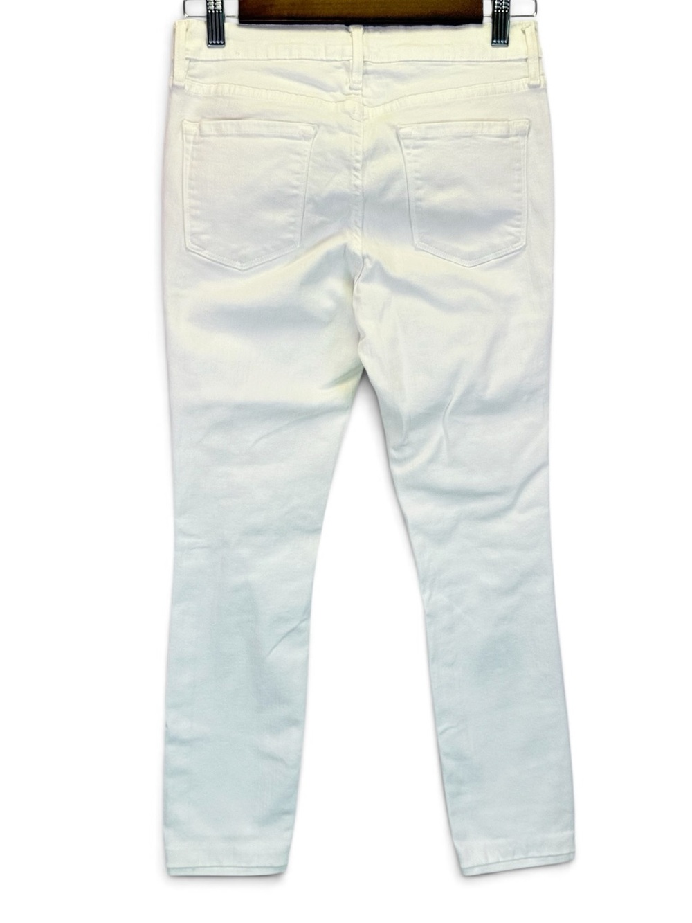 FRAME Denim Le Skinny De Jeanne White Stretch Distressed Jeans Women’s Size 28 - Picture 4 of 10